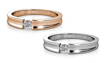 1 o 2 anillos adornados con cristal de Swarovski®