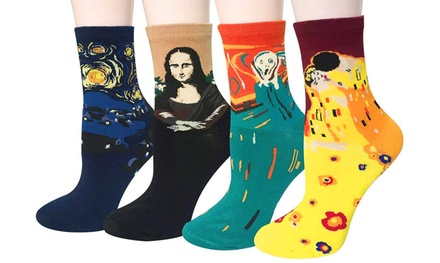 Hasta 8 pares de calcetines con motivos de obras de arte