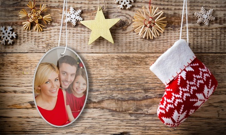 1 o 2 adornos de Navidad personalizables con foto y diseños a elegir con Printerpix