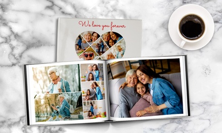 1, 2 o 3 Foto-libro tapa dura fotográfica personalizables, formato A4 con 20, 30, 40, 60 o 100 páginas con Printerpix